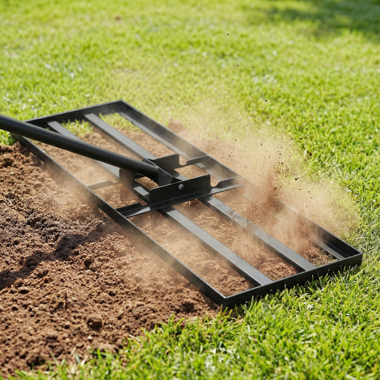 30 x 10-Inch Heavy-Duty Lawn Leveling Tool (with 69-Inch Handle)