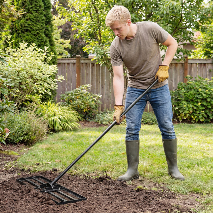 30 x 10-Inch Heavy-Duty Lawn Leveling Tool (with 69-Inch Handle)