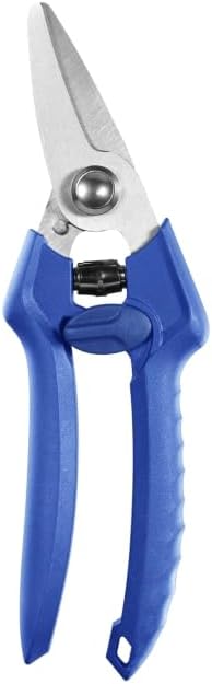 Gardening Scissors Pruning Shears, Blue Handle, Stainless Steel Blades, for Pruning Branches