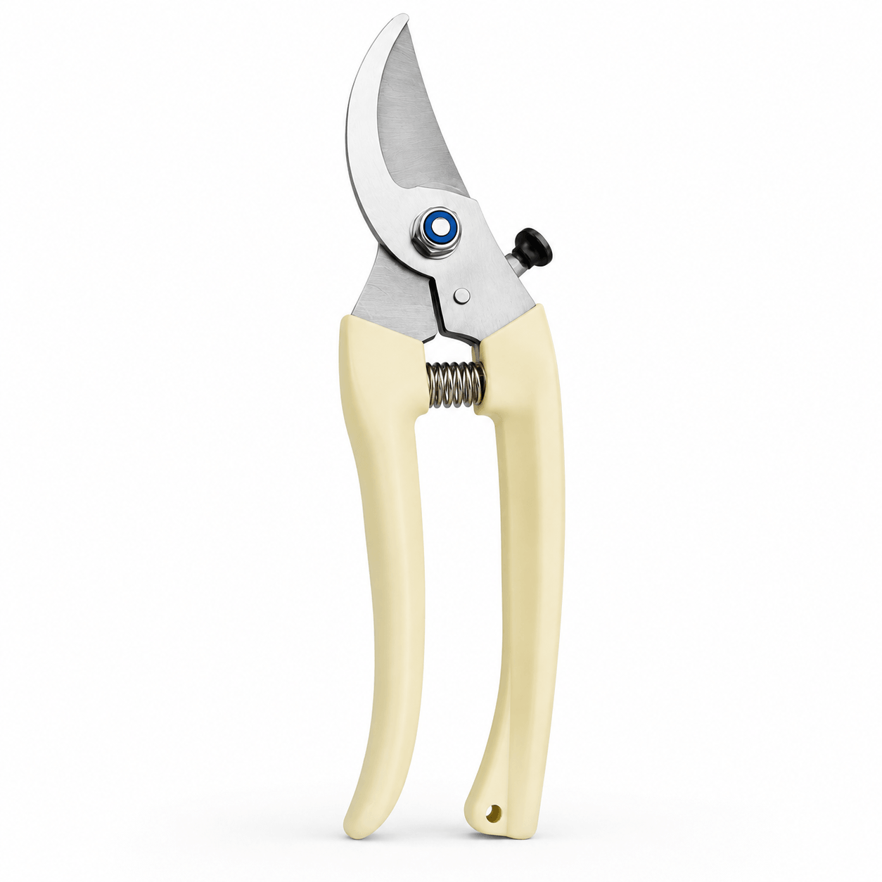 Gardening Scissors Pruning Shears, Off-white Handle, Stainless Steel Blades, for Pruning Branches
