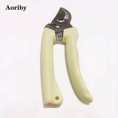Gardening Scissors Pruning Shears, Off-white Handle, Stainless Steel Blades, for Pruning Branches
